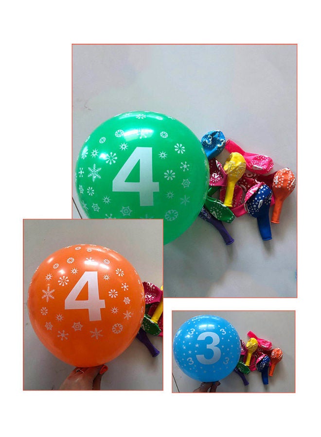 100-Piece Number Figure Party Decor Balloons - Image 3
