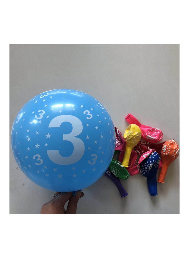 100-Piece Number Figure Party Decor Balloons - Image 5