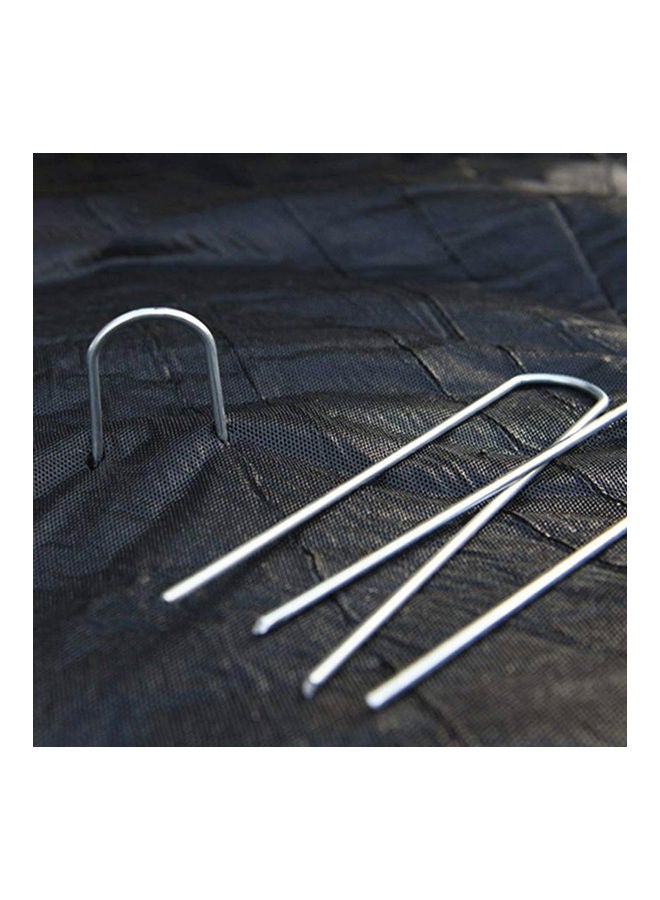 Generic 50-Piece U-Shaped Garden Fastening Nail Set Silver  - Image 3
