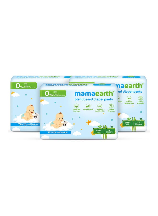 Mamaearth - Pack Of 3 Plant Based Diaper Pants - 30 Count - Image 1