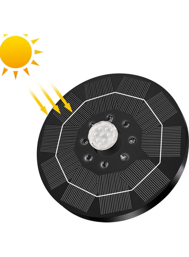 مضخة نافورة بإضاءة LED تعمل بالطاقة الشمسية أسود  - Image 4