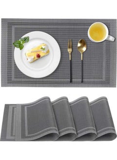 Generic 6-Piece Double Border Placemat Set Multicolour 45x30cm  - Image 3