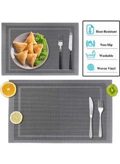Generic 6-Piece Double Border Placemat Set Multicolour 45x30cm  - Image 4