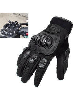 Generic Motorcycle Full Finger Gloves Black M  - Image 4