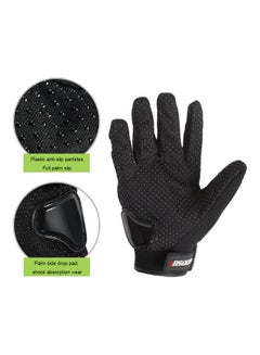 Generic Motorcycle Full Finger Gloves Black M  - Image 5