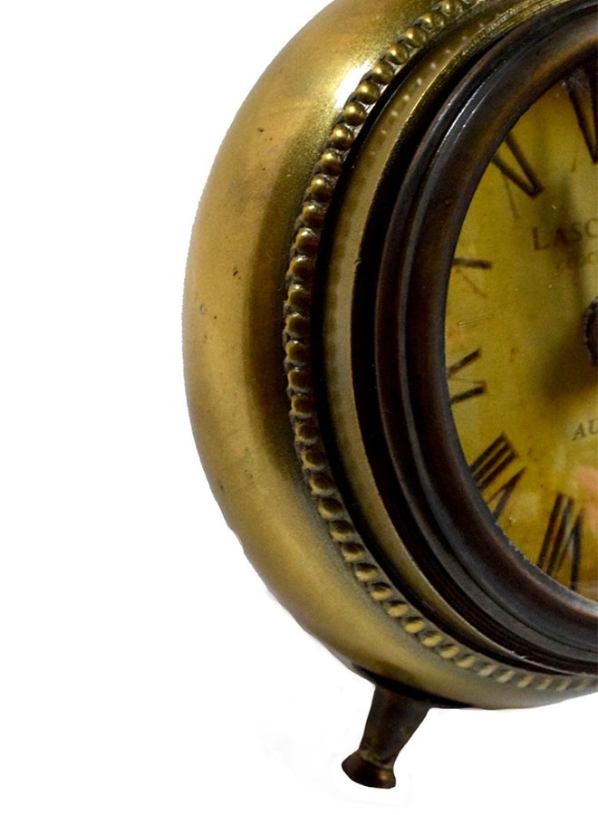 الب Antique Clock Gold 5inch - Image 3