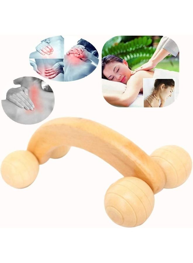 XiuWoo Wooden Relaxing Massage Tool With Four Wheels  - Image 2