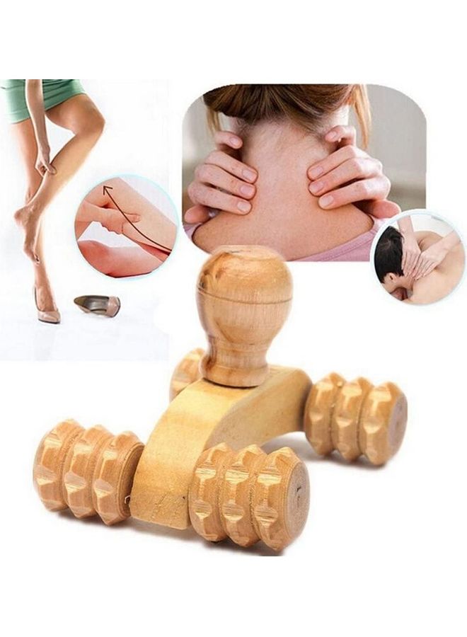 XiuWoo 2-Piece Wooden Four Wheel Massager - Image 1