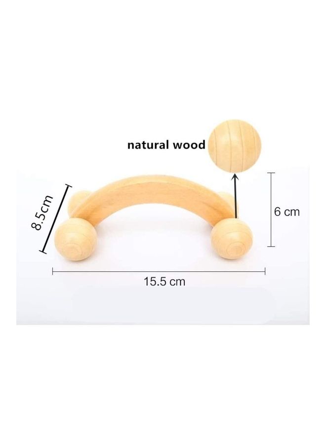 XiuWoo Wooden Relaxing Massage Tool With Four Wheels  - Image 3