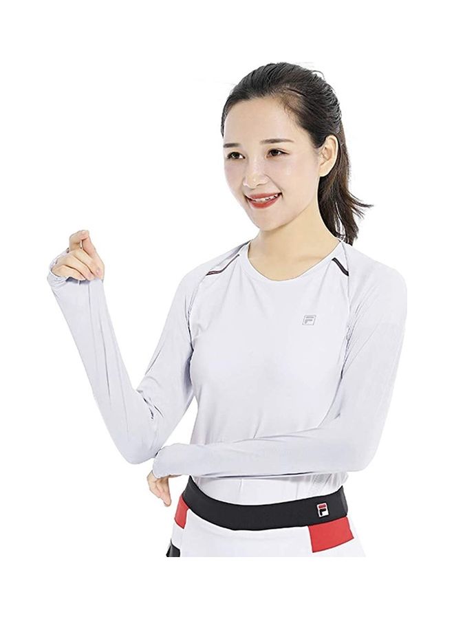 XiuWoo 2-In-1 UV Protection Cooling Arm Sleeves one size  - Image 4
