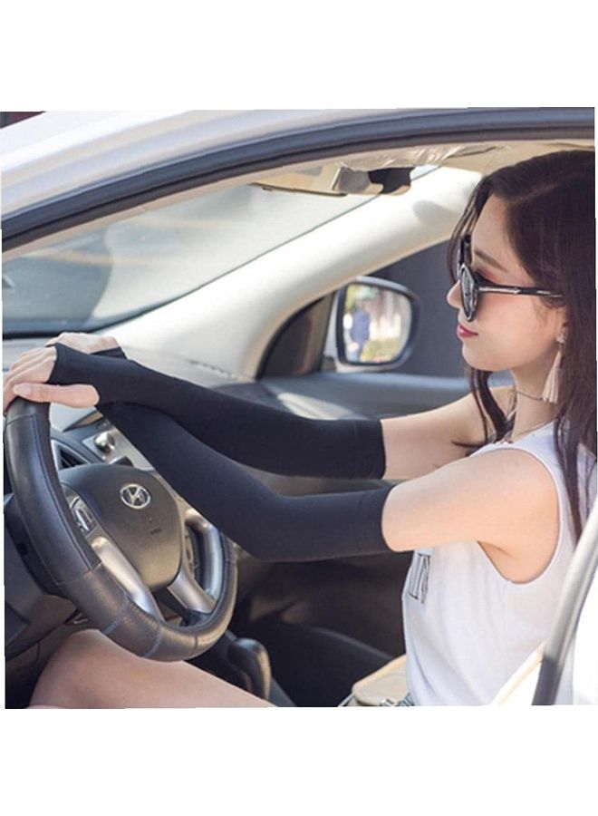 شو وو زوج من الأكمام لتبريد الذراع وحمايتها من الأشعة فوق البنفسجية one size - Image 2