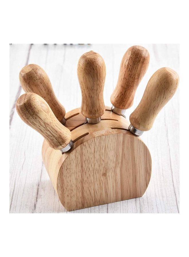 XiuWoo - 5-Piece Cheese Knife Set Multicolour - Image 1