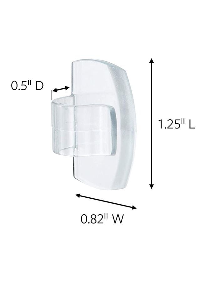 Command 9-Piece Round Cord Clip Set Clear  - Image 5