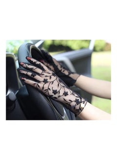 XiuWoo Lace Sun Protection Driving Gloves One Size  - Image 3