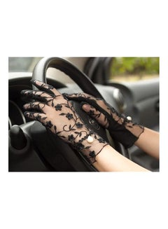 XiuWoo Lace Sun Protection Driving Gloves One Size  - Image 4