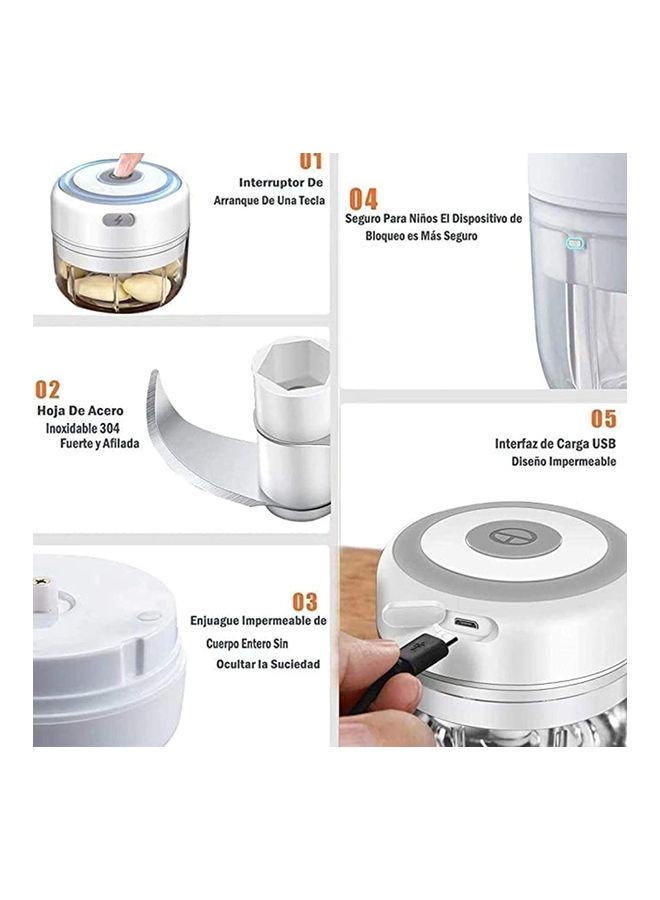 XiuWoo Portable Mini Food Chopper Multicolour  - Image 4