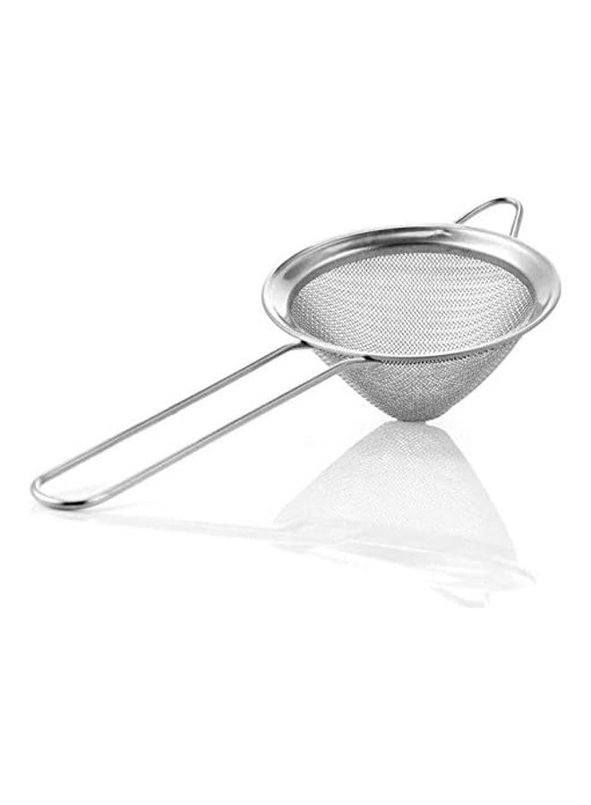 XiuWoo Fine Mesh Strainer With Sturdy Handle Silver - Image 1