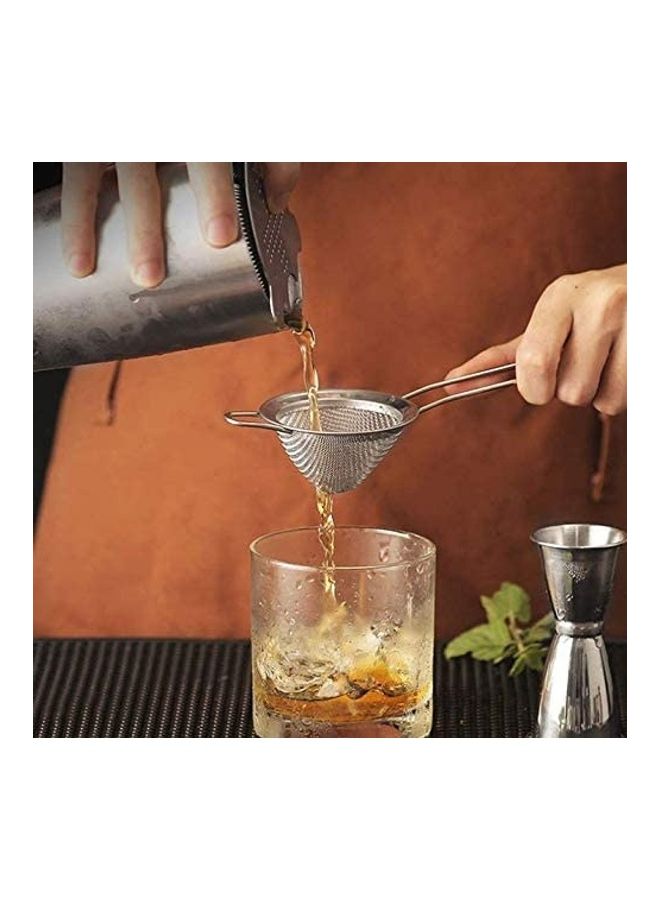 XiuWoo Fine Mesh Strainer With Sturdy Handle Silver - Image 4