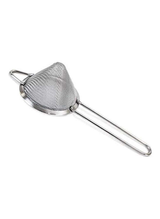 XiuWoo Fine Mesh Strainer With Sturdy Handle Silver - Image 2