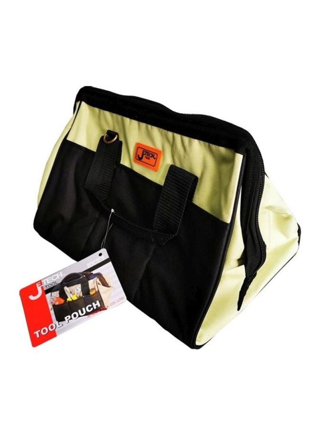 Jetech Water Resistant Tool Bag Black/Light Green 39x26x7cm - Image 1