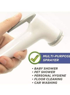 NOVA Shut-Off Hand Shower Set White/Grey  - Image 5