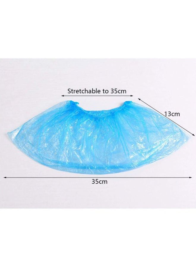 Silverline 100 Pairs Disposable Shoe Covers Multicolour One Size Blue  - Image 3