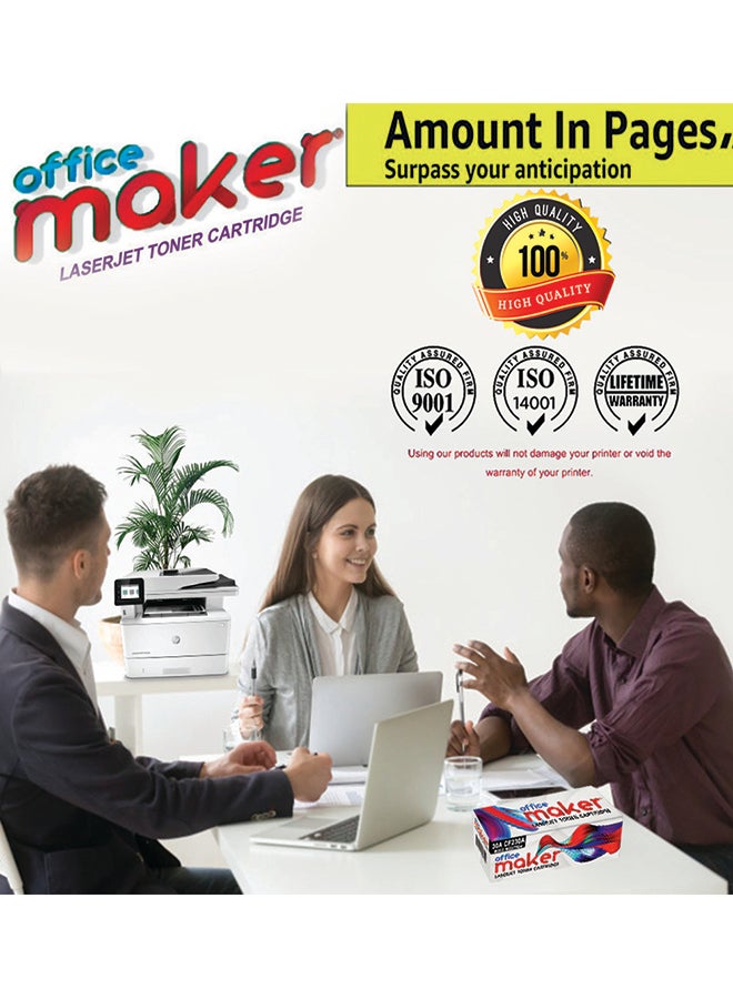 Office Maker Pack Of 4 125A Office Maker Toner Cartridge Set multicolour - Image 3