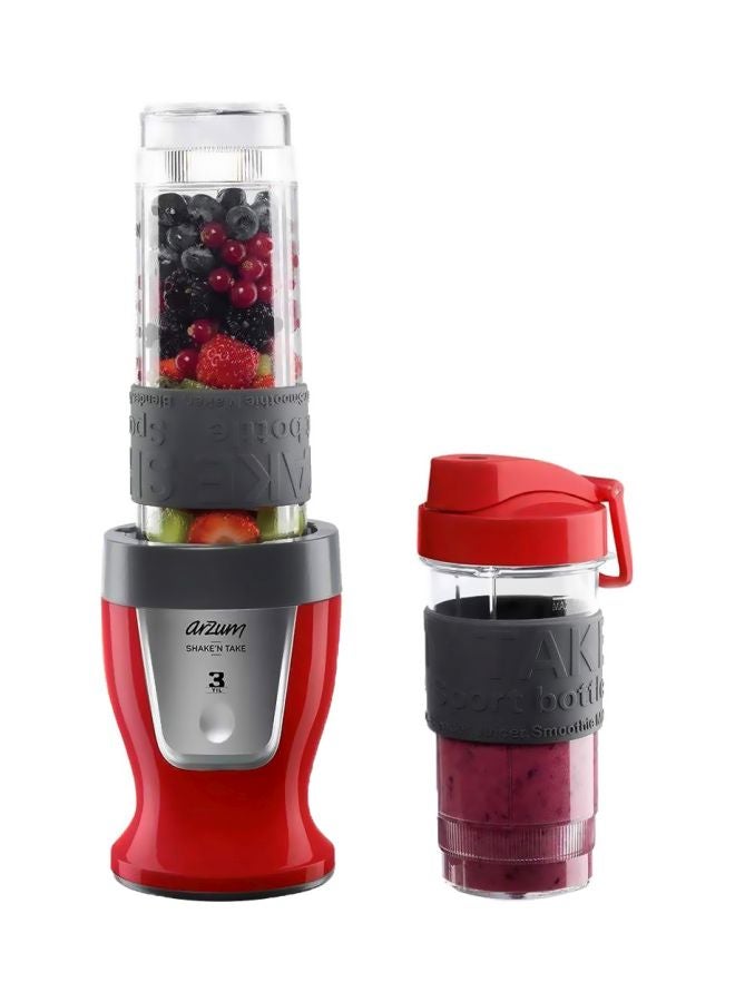 Arzum Shake & Take Personal Blender AR1032 Red/Grey  - Image 1