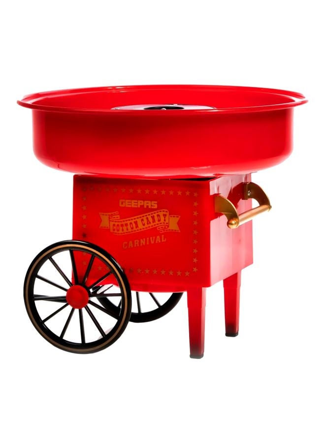 GEEPAS - Cotton Candy Maker, Mini Candy Maker, Retro Style Design | Great Gift for Birthday Parties, Children's Day and Christmas Day | Colour Candy 500 W GCM831 Red/Black - Image 1