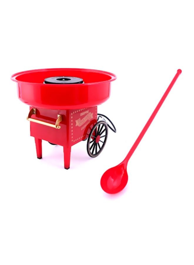 GEEPAS - Cotton Candy Maker, Mini Candy Maker, Retro Style Design | Great Gift for Birthday Parties, Children's Day and Christmas Day | Colour Candy 500 W GCM831 Red/Black - Image 1