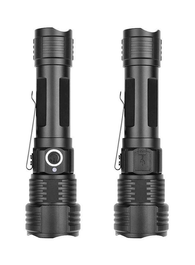 Beauenty USB Charging Tactical Flashlight Black 17x4.5x3cm  - Image 4