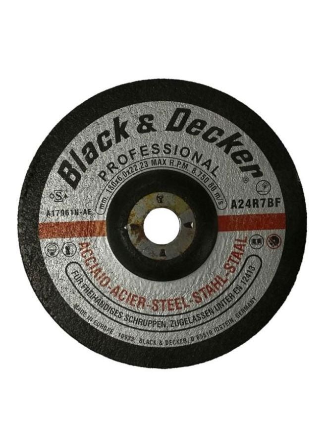 بلاك اند ديكر قرص كاشط معدني أسود/ رمادي 9بوصة