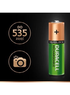 Duracell 4 - Piece AA-4 Recharge Ultra Batteries Green/Gold  - Image 4