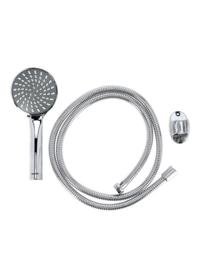 GEEPAS 3-Piece Hand Shower Set Silver 1/2inch - Image 1