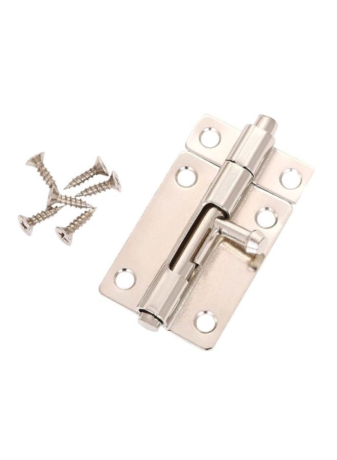 LAWAZIM Nickel Plated Latch Lock Silver 3inch  - Image 2