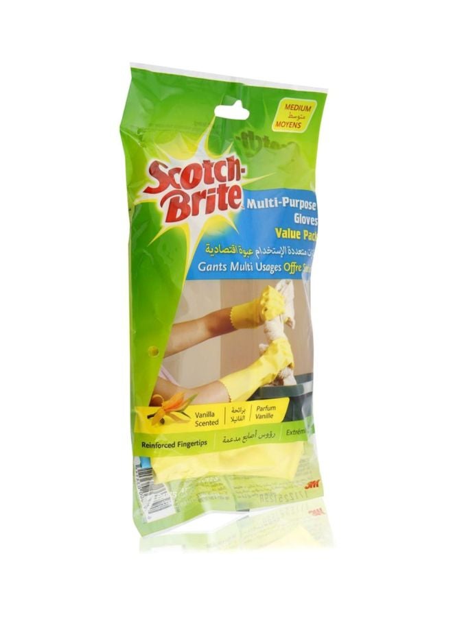 Scotch Brite Multi Purpose Cleaning Gloves Yellow - Image 2