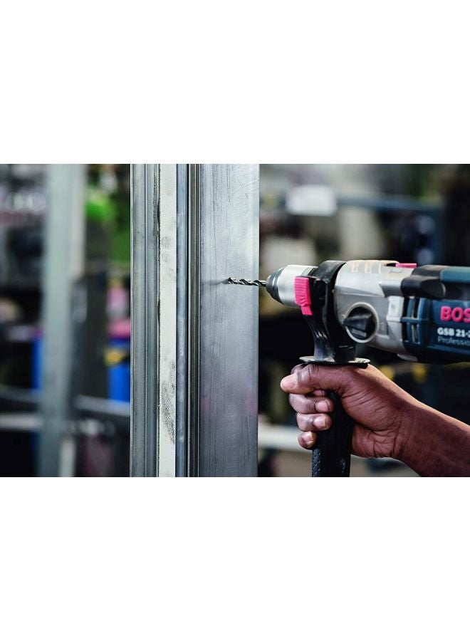 بوش طقم لقم للمثقاب الالتوائي Hss مكون من 18 قطعة مع صندوق متين فضي 14سم - Image 5