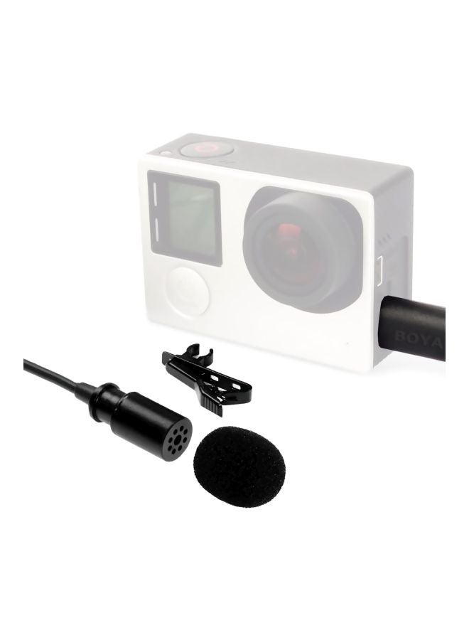 BOYA Wired Lavalier Microphone For Gopro Hero 3/3+/4 Camera BY-GM10 Black - Image 3
