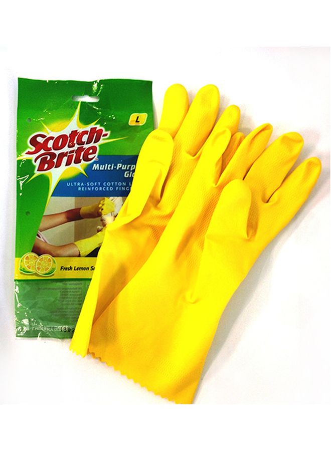 Scotch Brite Multi-Purpose Cleaning Gloves Yellow - Image 2