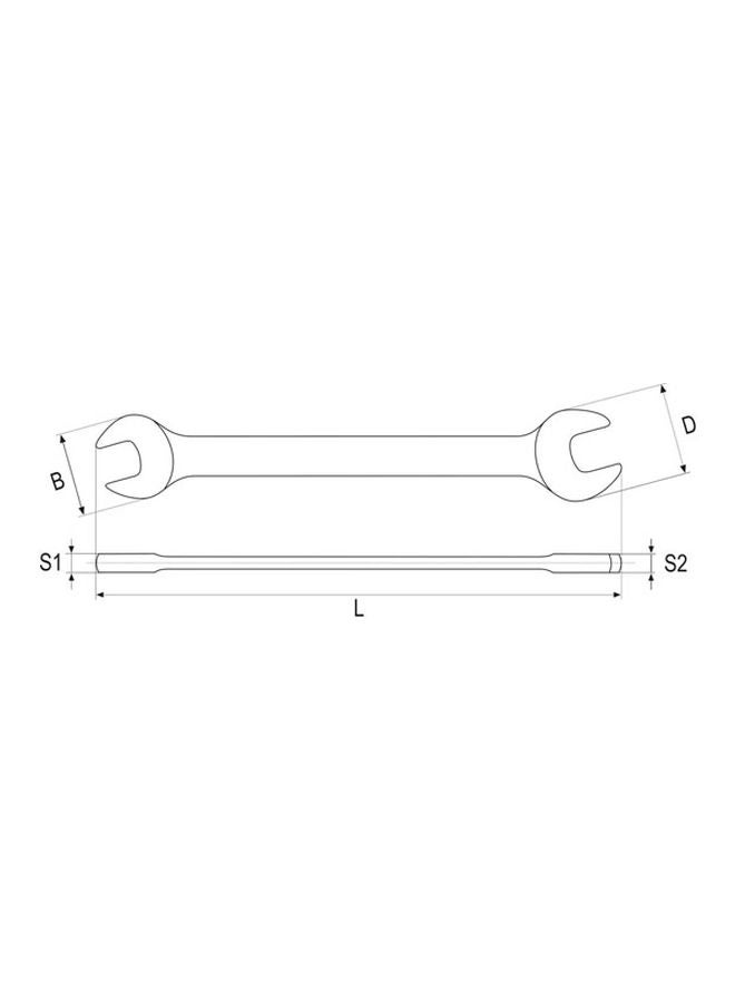 Yato - Double Open End Spanner 14x15mm YT-0371 silver - Image 1