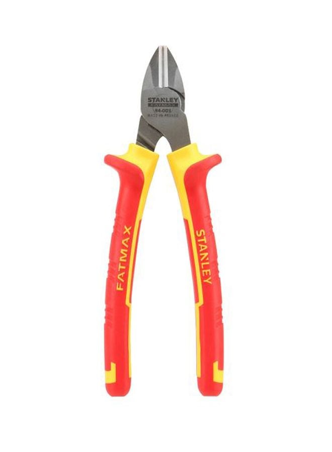 Stanley Pliers Diagonal 160mm VDE Narrow Head 84-009 Red/Yellow/Grey 160mm - Image 2