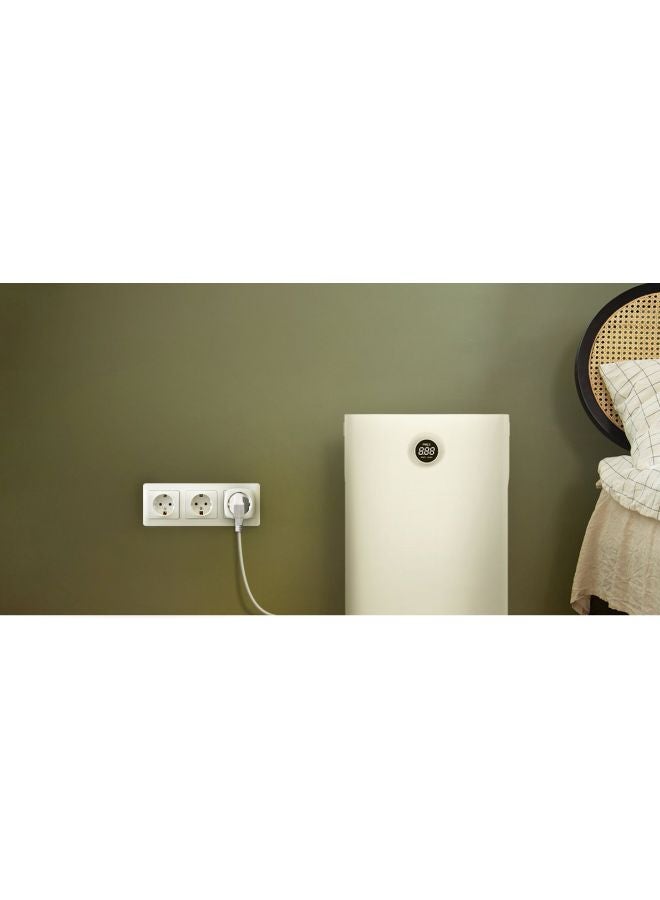 قابس T30  ذكي طراز T30-10A-EU أبيض 74x38x53مم