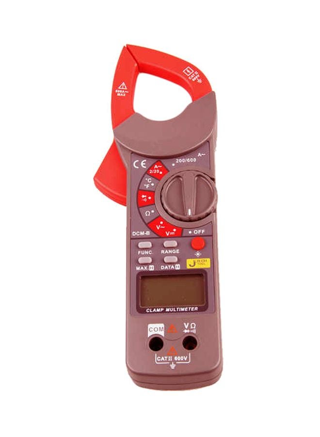 Jetech Digital Clamp Meter With Case Grey/Red - Image 1