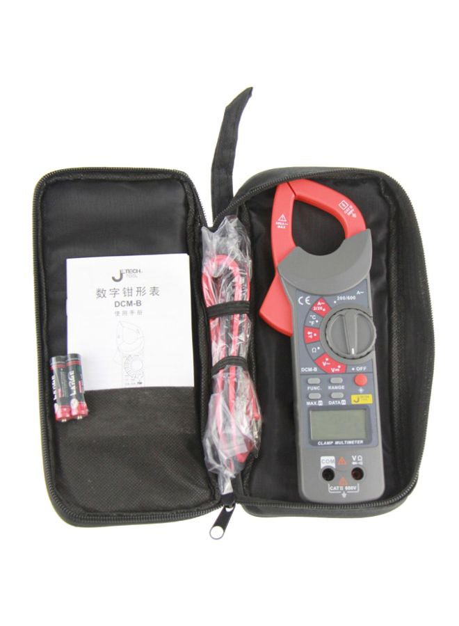 Jetech Digital Clamp Meter With Case Grey/Red - Image 4
