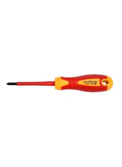 Yato Insulated Philips Screwdriver PH1x80mm VDE-1000V YT-2822 Red/Yellow 80mm  - Image 2