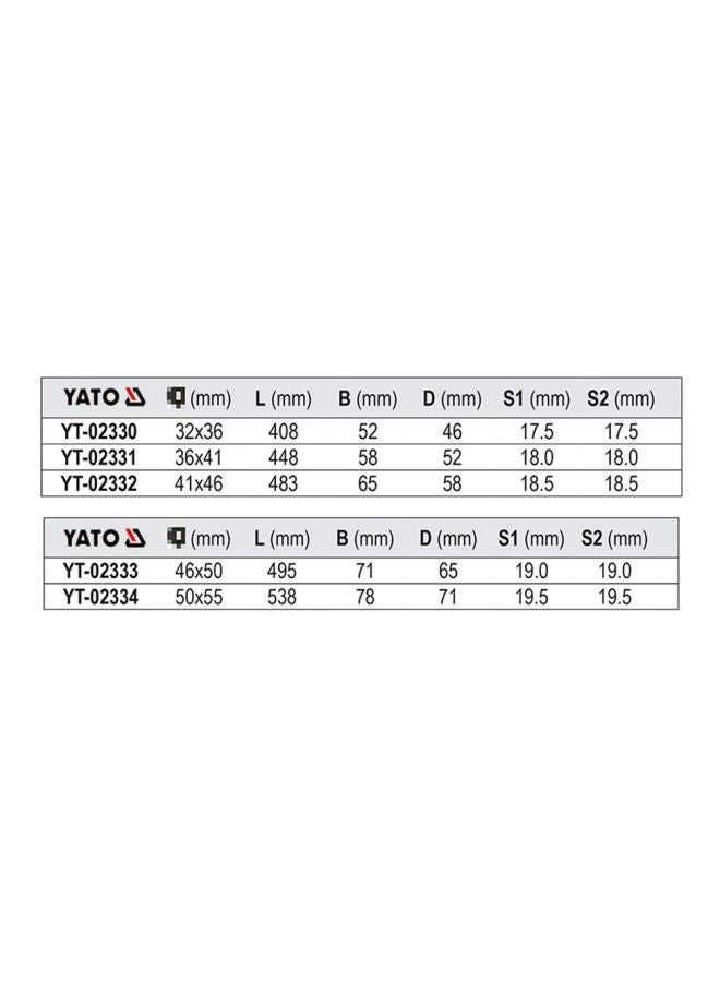Yato Bi-Hexagonal Ring Spanner 50x55mmYT-02334 Silver - Image 3