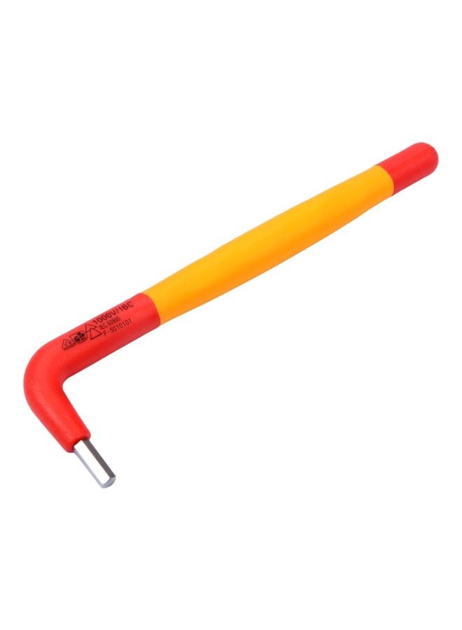 ياتو مفتاح سداسي معزول طبقاً لمواصفات اتحاد الكهربائيين الألمان بجهد 1000 فولت مقاس 4 مم طراز YT-21121 أصفر/ أحمر/ فضي - Image 2