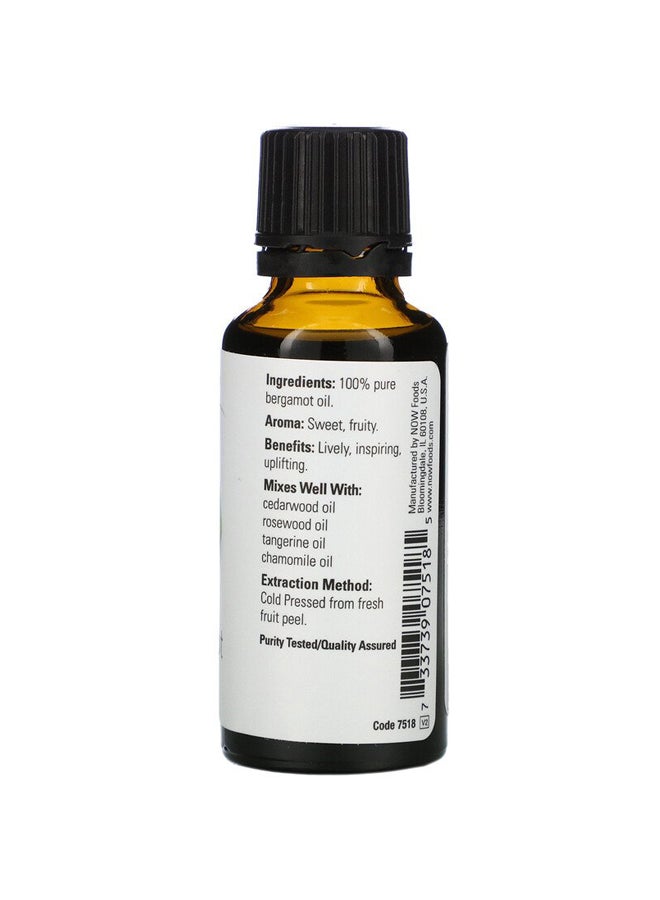 Now Foods - Essential Oil Bergamot brown 30ml - Image 1