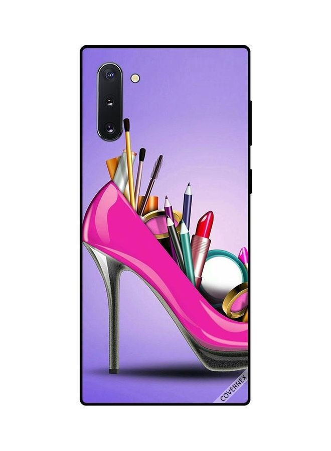 Covernex Samsung Galaxy Note 10 Protective Case Cover Printed Featuring Shoe With Makeup DESIGN_0252 - Image 1