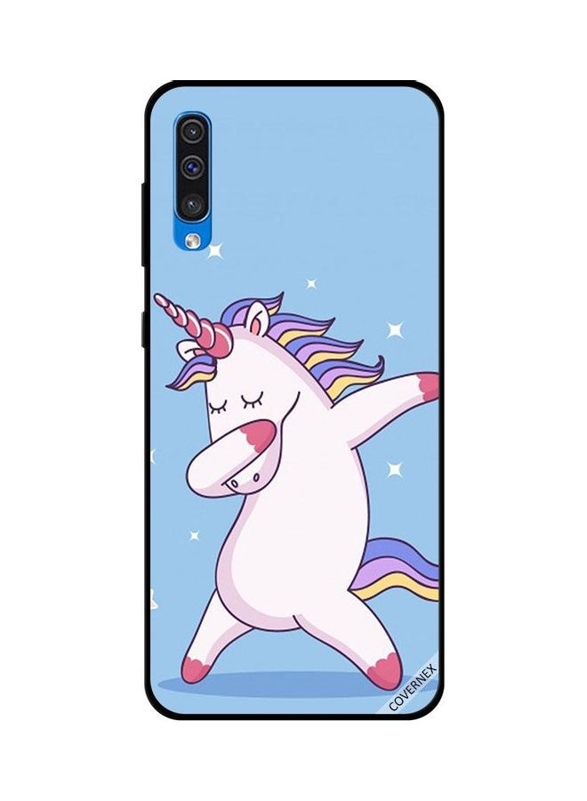 Covernex Protective Case Cover For Samsung Galaxy A50 Unicorn Dab Blue - Image 1
